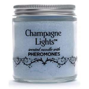  Champagne lights candle w/pheromones   midnight romance 