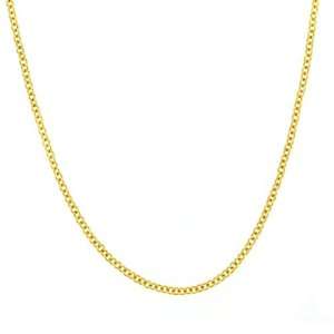    14k Yellow Gold .6mm Open Rolo Chain Necklace, 18 Jewelry