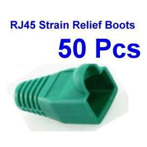  VasterCable,RJ45, Green, Strain Relief Boots (50 Pcs Per 