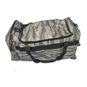   Dual Compartment Rolling Gear Bag   Woodland Camo