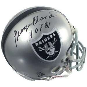  George Blanda Oakland Raiders Autographed Mini Helmet 