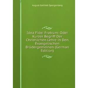   BrÃ¼dergemeinen (German Edition) August Gottlieb Spangenberg Books