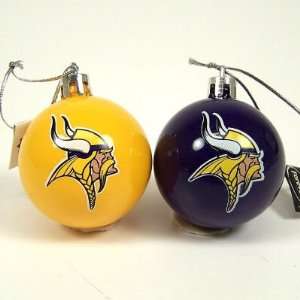  Team Beans Minnesota Vikings Miniature Ornaments  Set of 