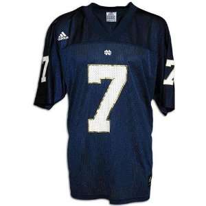 Notre Dame Fighting Irish #7 Official Replica NCAA Game Jersey (Navy 