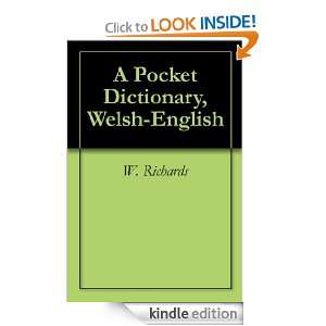 Pocket Dictionary, Welsh English W. Richards  Kindle 