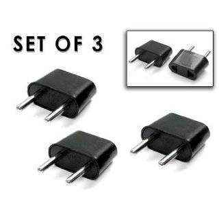 American to European Outlet Plug Adapter   Set of 3 by TRS