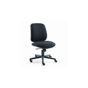   Swivel Task Chair, Mid Range Knee Tilt, Black Olefin