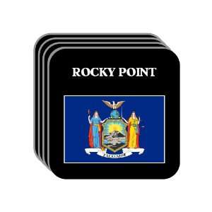  US State Flag   ROCKY POINT, New York (NY) Set of 4 Mini 