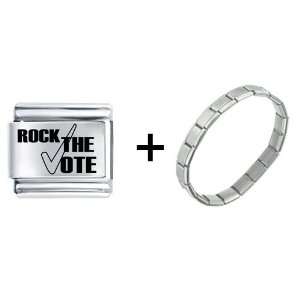  Rock The Vote Italian Charm Pugster Jewelry