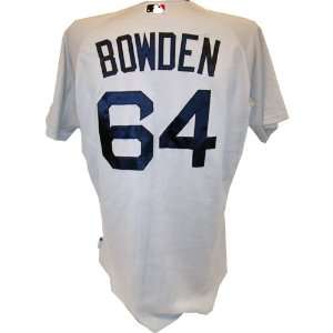  Michael Bowden #64 Red Sox 2010 Game Worn Grey Cool Base 