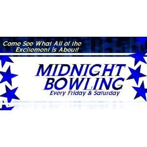 3x6 Vinyl Banner   Midnight Bowling, See What The Excitement Is About