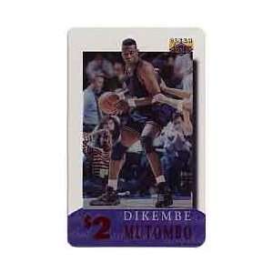   Phone Card Clear Assets 1996 $2. Dikembe Mutombo (Card #20 of 30