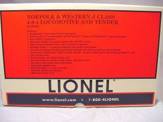 Lionel 38095 N&W 4 8 4 J Class 611 Steam Locomotive & Tender  