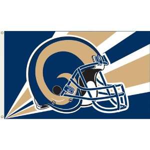   St. Louis Rams NFL Helmet Design 3x5 Banner Flag 