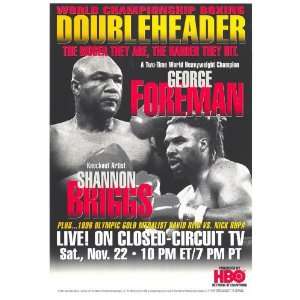  George Foreman vs. Shannon Briggs Movie Poster (11 x 17 
