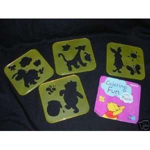  Tupperware Coloring Fun with Pooh Stencil Set Everything 