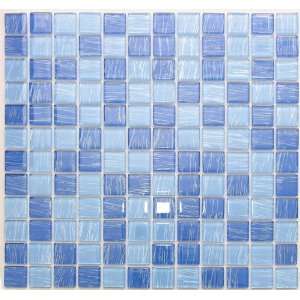  Glass Mosaic Tile Shades of Blue