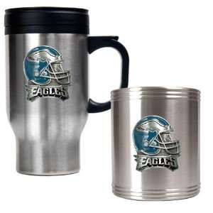  Philadelphia Eagles NFL Travel Mug & Stainless Can Holder 
