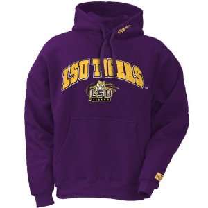  LSU Tigers Purple Kangaroo Hoody Fleece Sweatshirt Sports 