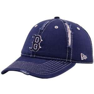  New Era Boston Red Sox Ladies Navy Blue Pink Contrast Rip Fox 
