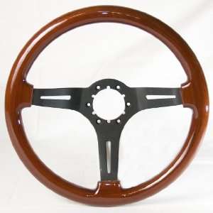     1982 Corvette Steering Wheel NEW Wood w/Black Center Automotive