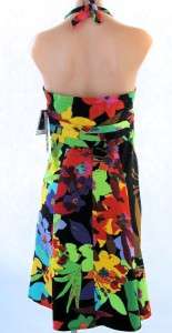 Madison Leigh Halter Dress Floral Prints New NWT sz 14P  