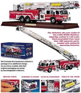Franklin Mint American Fire Engine (132) Emergency One HP105 w/COA 