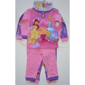   Princess Infant Girls 4 Piece Pajama Set   Size 12 Months Baby