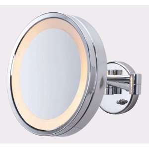 10 Polished Chrome Finish Surround Light Wall Mount Makeup Mirror 