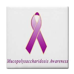  Mucopolysaccharidosis Awareness Ribbon Tile Trivet 
