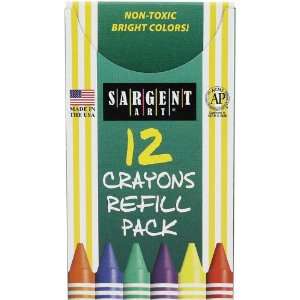  Sargent Art 22 0802 12 Count Tuck Box Standard Size Crayon 