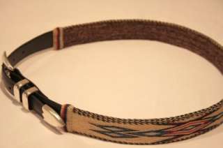 36 Hitched HorseHair Belt Wide Western Horse Tail M  