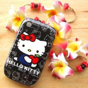  Hello Kitty black with red apple Hard Case Cover for 
