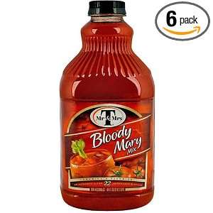 Mr. & Mrs Ts Bloody Mary Mixer, 64 Ounce Bottles (Pack of 6)  