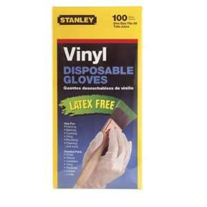  Pk/100 x 2 Stanley Vinyl Disposable Glove (9200 90)