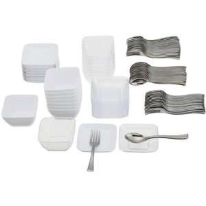  M ozaik Appetizer Set, White, 96 piece Set (Quantity of 3 