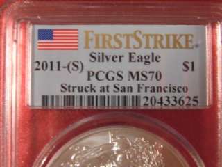   PCGS MS 70 FIRST STRIKE San Francisco Mint ~ PERFECT GRADE  