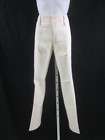 DOLCE GABBANA Cream Pant Suit Sz 42 Italian  