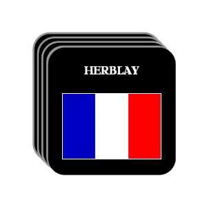  France   HERBLAY Set of 4 Mini Mousepad Coasters 