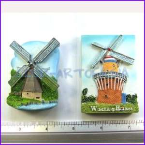 PCS,Windmill Holland Collection Resin 3D Magnet  