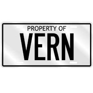  NEW  PROPERTY OF VERN  LICENSE PLATE SIGN NAME