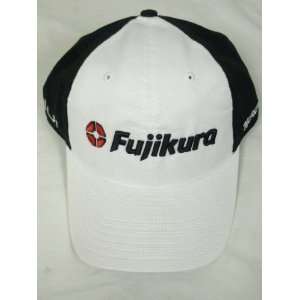  Fujikura Motore Blur Cap (Black White Adjustable Golf Hat 