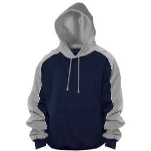  Custom Vos Two Tone Hooded Pullovers NAVY/ATHLETIC GREY 