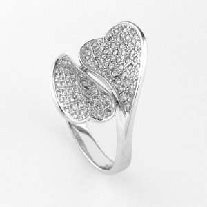 com Sterling Silver High Quality Micro Pave Shimmering Cubic Zirconia 