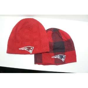 NFL New England Patriots Reversible Team Fan Beanie Hat Ski Skull Cap 