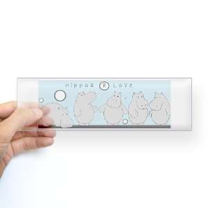  hippos r love bumper stickers Love Bumper Sticker by 