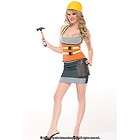 Womens Construction Worker Outfit Costume Vest Sexy S Small M Medium L 