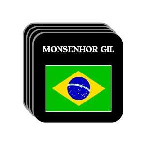  Brazil   MONSENHOR GIL Set of 4 Mini Mousepad Coasters 