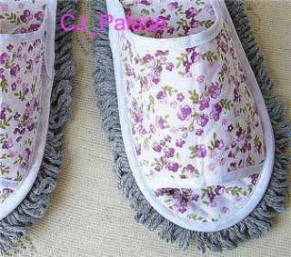 Dust Floor Cleaning Slippers Shoes Mop Women / Men  