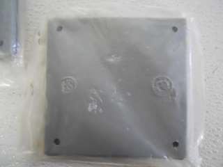   KILLARK 2FSBCM CAST IRON BLANK COVER FOR 2 GANG DEVICE BOXES  